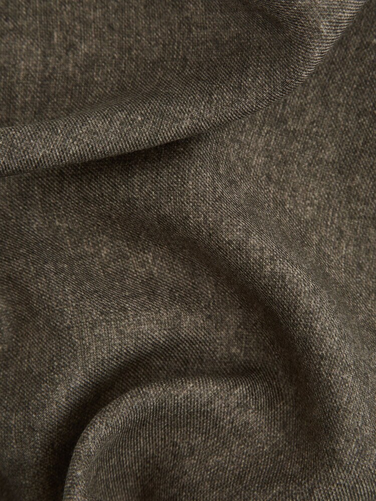 Reiss Mocha Halley Wool-Silk Blend Pocket Square - Image 5 of 5