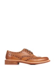 Jones Bootmaker Bushwick Goodyear Welted Leather Brown Brogues - Image 1 of 5