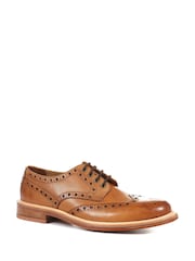 Jones Bootmaker Bushwick Goodyear Welted Leather Brown Brogues - Image 2 of 5