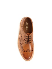Jones Bootmaker Bushwick Goodyear Welted Leather Brown Brogues - Image 4 of 5