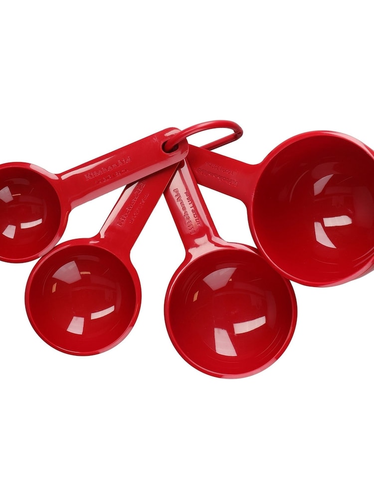 KitchenAid Set of 4 Empire Red Measuring Cups - Image 2 of 2
