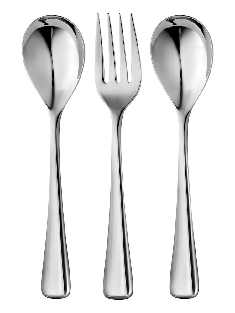 Robert Welch 3 Piece Silver Malvern Serving Set - Image 2 of 4