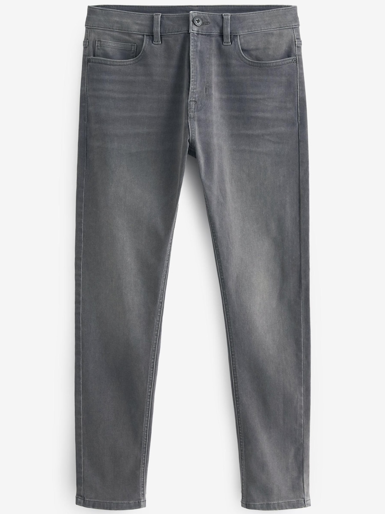 Light Grey Skinny Motion Flex Jeans - Image 5 of 7
