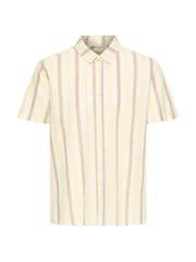 Blend Yellow Aban Linen Blend Stripe Shirt - Image 5 of 5