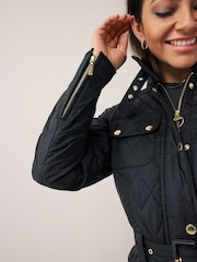 Barbour® International Black Polar Quilted Jacket - Image 6 of 11