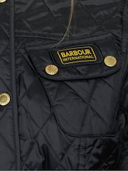 Barbour® International Black Polar Quilted Jacket - Image 8 of 11