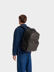 OSPREY LONDON The Lockton Black Leather Backpack - Image 5 of 5