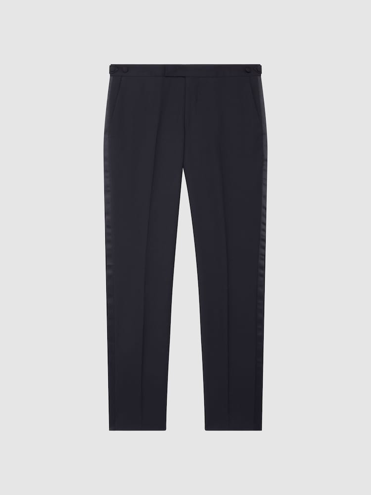 Reiss Expose T Wool Textured Regular Fit Trousers - Imagen 2 de 5