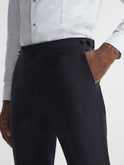 Reiss Expose T Wool Textured Regular Fit Trousers - Imagen 4 de 5