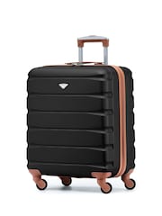 Flight Knight 56x45x25cm EasyJet Overhead 4 Wheel ABS Hard Case Cabin Carry On Hand Luggage - Image 1 of 6