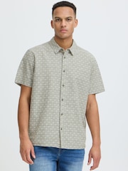 Blend Green Aban Printed Short Sleeve Shirt - Image 1 of 5