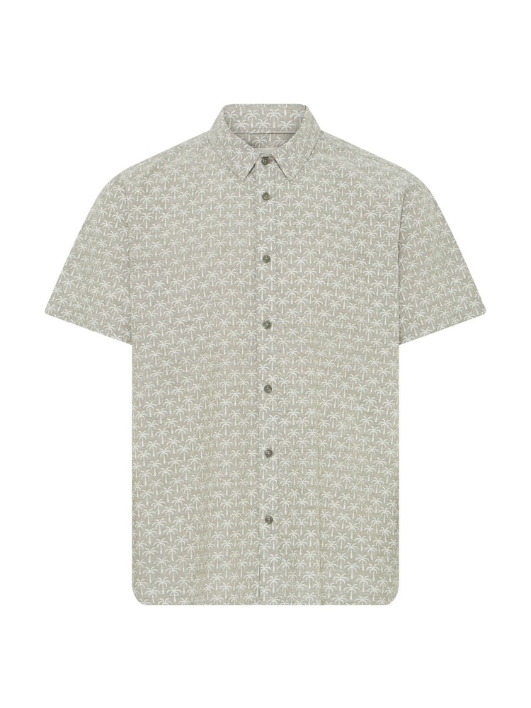 Blend Green Aban Printed Short Sleeve Shirt - Image 5 of 5