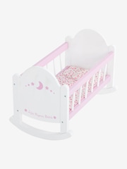 JoJo Maman Bébé Fleur Wooden Rocking Cradle - Image 1 of 1