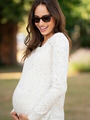 Seraphine Natural Nursing Knit Dress - Image 2 of 5