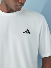 adidas White Train Essentials Training T-Shirt - Image 4 of 6