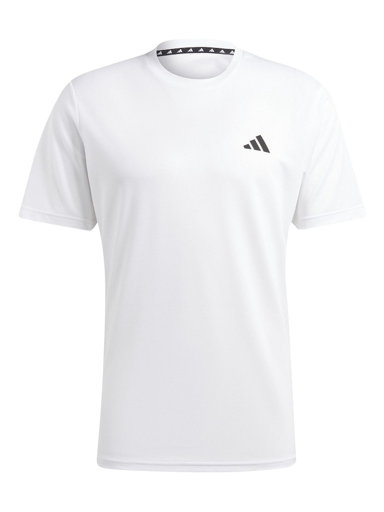 adidas White Train Essentials Training T-Shirt - Image 6 of 6