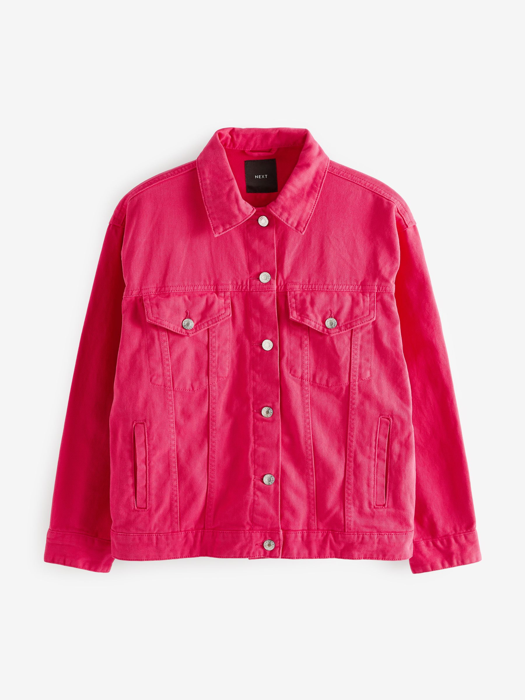Buy Hot Pink Oversized Girlfriend Denim Jacket from Next Luxembourg