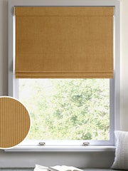 Mustard Yellow Jangga Made To Measure Roman Blind - Image 1 of 6