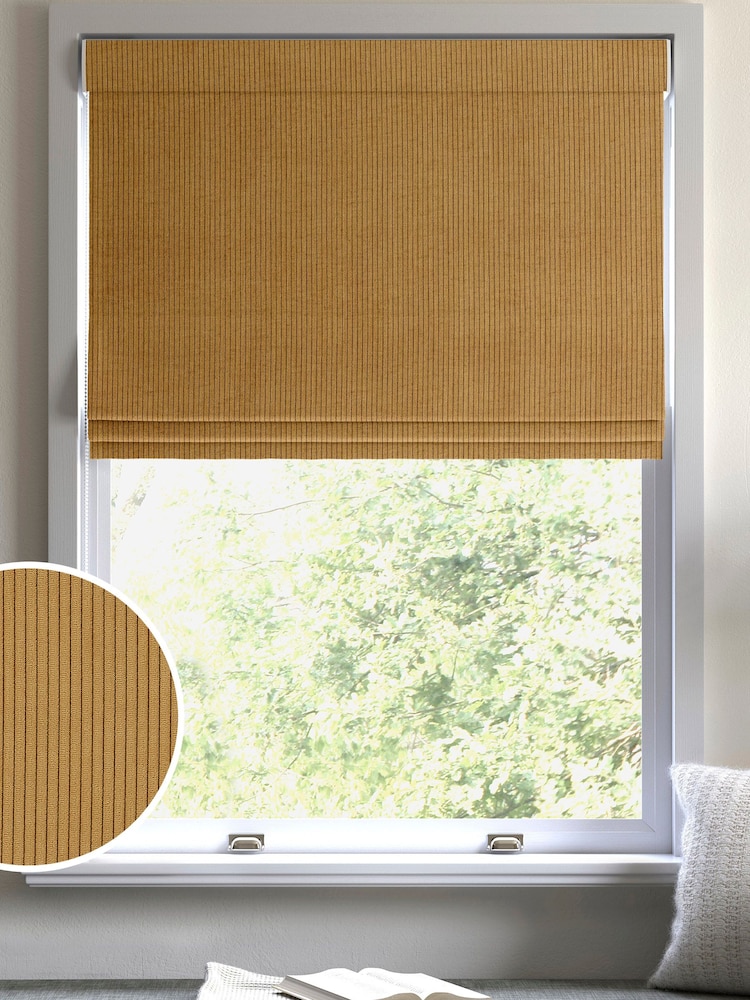 Mustard Yellow Jangga Made To Measure Roman Blind - Image 1 of 6
