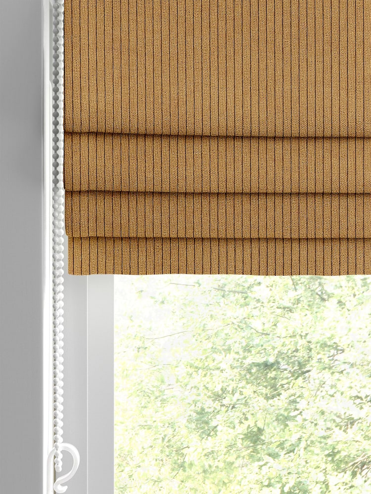Mustard Yellow Jangga Made To Measure Roman Blind - Image 2 of 6