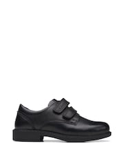 Clarks Black Multi Fit Leather Scala Pace Shoes - Image 1 of 7