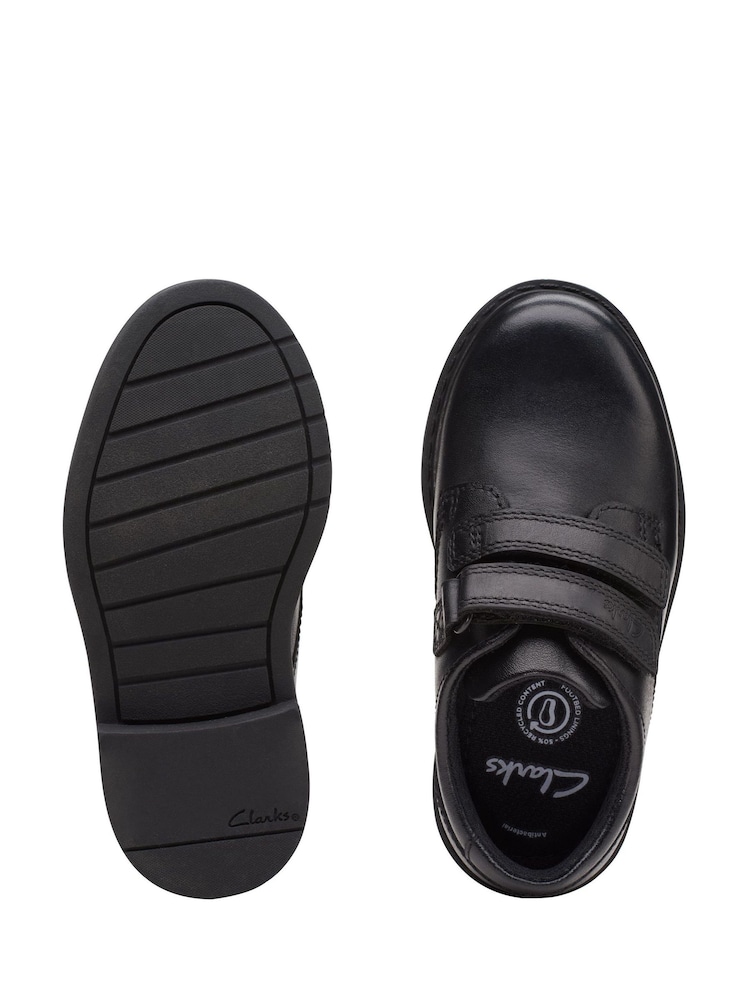 Clarks Black Multi Fit Leather Scala Pace Shoes - Image 7 of 7