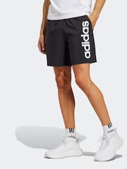 adidas Black Sportswear AEROREADY Essentials Chelsea Linear Logo Shorts - Image 1 of 7