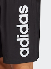 adidas Black Sportswear AEROREADY Essentials Chelsea Linear Logo Shorts - Image 6 of 7