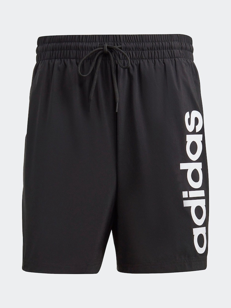 adidas Black Sportswear AEROREADY Essentials Chelsea Linear Logo Shorts - Image 7 of 7
