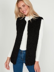 M&Co Black Borg Gilet - Image 1 of 5
