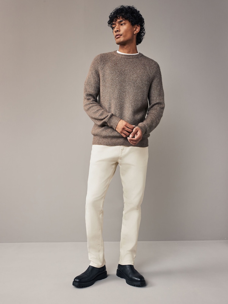 White Ecru Slim Fit Coloured Stretch Jeans - Image 2 of 11