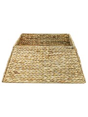 Ivyline Natural Water Hyacinth Foldable Square Tree Skirt - Image 2 of 4
