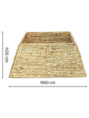 Ivyline Natural Water Hyacinth Foldable Square Tree Skirt - Image 4 of 4