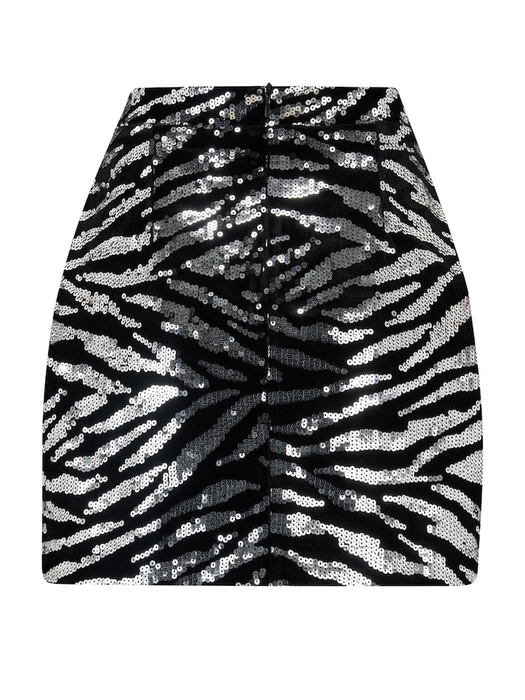 Selena Zebra Print Mini Skirt Selena Zebra Print Mini Skirt