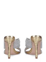 Kurt Geiger London Gold Molten Sandals - Image 3 of 8