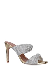 Kurt Geiger London Gold Molten Sandals - Image 6 of 8