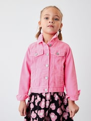 Bright Pink Denim Western Jacket (3-16yrs) - Image 1 of 7