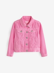 Bright Pink Denim Western Jacket (3-16yrs) - Image 5 of 7