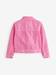 Bright Pink Denim Western Jacket (3-16yrs) - Image 6 of 7