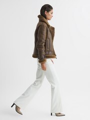 Reiss Daia Piloten-Lederjacke - Bild 3 von 9