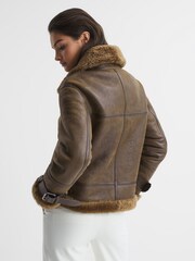 Reiss Daia Piloten-Lederjacke - Bild 5 von 9