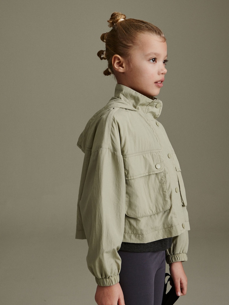 Sage Green Shower Resistant Crop Cagoule (3-16yrs) - Image 1 of 11