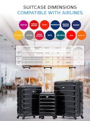 Flight Knight Large Hardcase Lightweight Check In Suitcase With 4 Wheels - Image 2 of 8