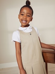 Neutral/Stein - Trägerkleid für die Schule mit Reißverschluss (3–14 Jahre) - Bild 2 von 7
