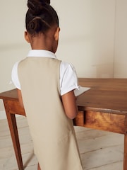 Neutral/Stein - Trägerkleid für die Schule mit Reißverschluss (3–14 Jahre) - Bild 4 von 7