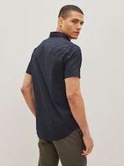 Темно-синий - Armani Exchange рубашка с короткими рукавами - Image 2 of 5