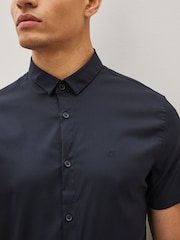 Темно-синий - Armani Exchange рубашка с короткими рукавами - Image 3 of 5