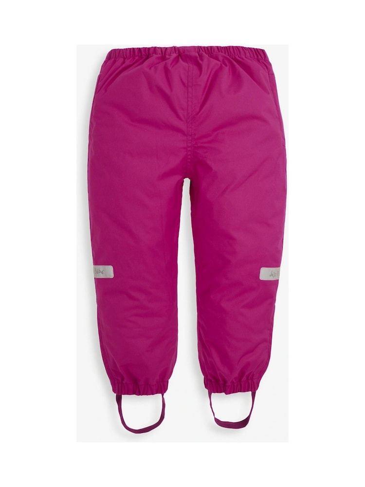 JoJo Maman Bébé Berry Pink Pack-Away Waterproof Trousers - Image 1 of 8