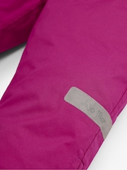 JoJo Maman Bébé Berry Pink Pack-Away Waterproof Trousers - Image 2 of 8