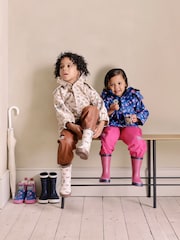 JoJo Maman Bébé Berry Pink Pack-Away Waterproof Trousers - Image 5 of 8